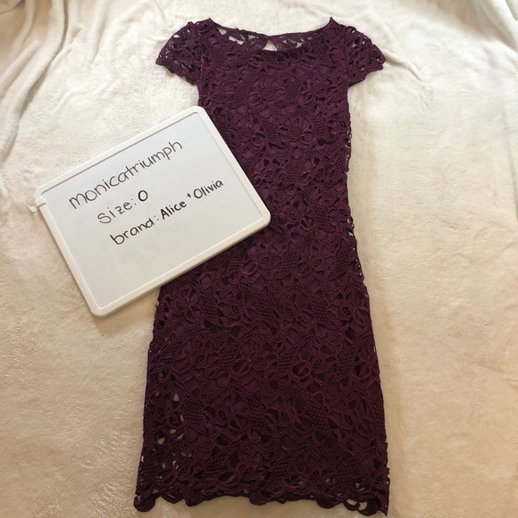 Alice + Olivia Dresses & Skirts - Alice + Olivia Clove Dress Maroon